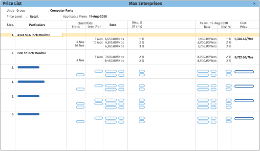 TallyPrime Invoicing & Accounting screen