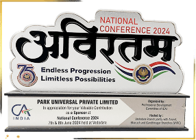 ICAI National Conference 2024 sponsor memento
